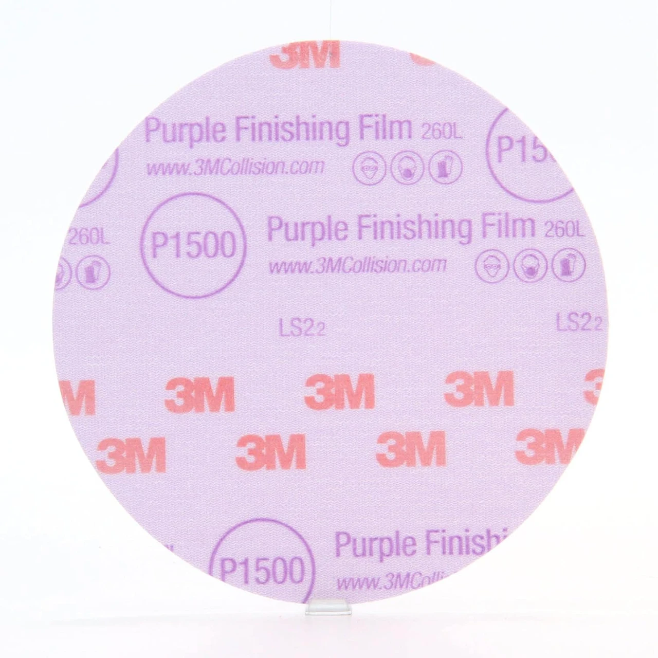 3M 6" P1500 Hookit Purple Finishing Film Disc (30667) — product image 8