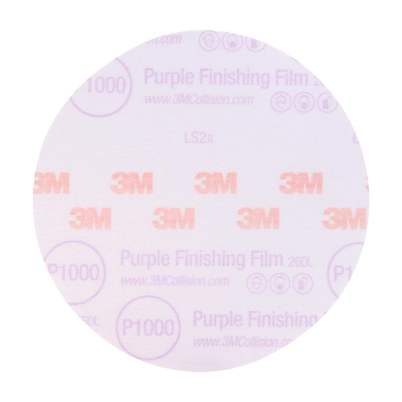 3M 6" P1000 Hookit Purple Finishing Film Disc (30669) — product image 2