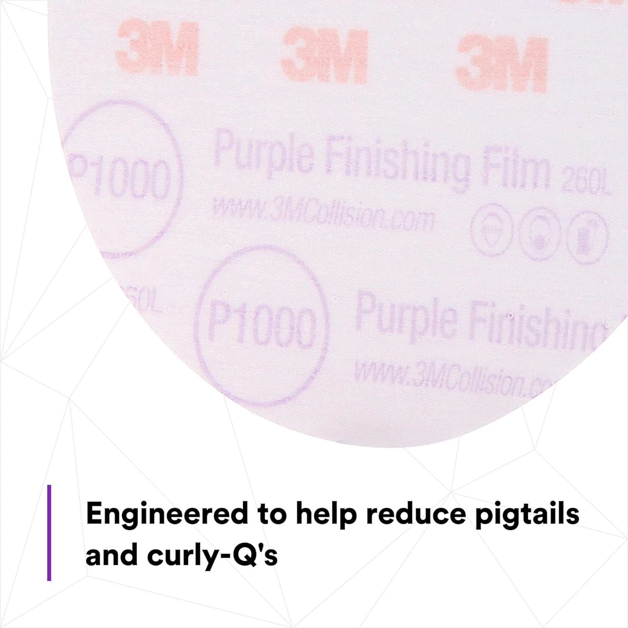 3M 6" P1000 Hookit Purple Finishing Film Disc (30669) — product image 5