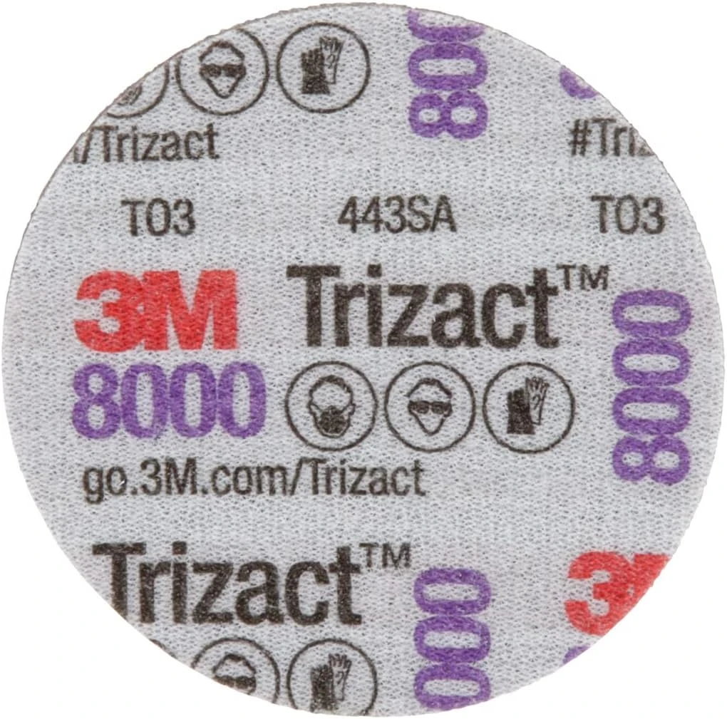 3M 3" 8000+Grit Trizact Hookit Foam Disc (30804) — product image 2