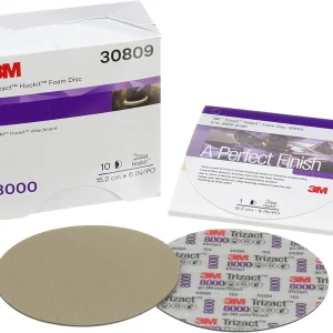 3M 6" 8000+Grit Trizact Hookit Foam Disc (30809)