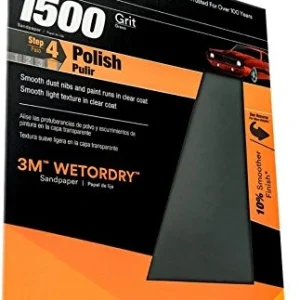 3M 32023 Imperial Wetordry 9" x 11" 1500 Grit Sandpaper Sheets 5/PK