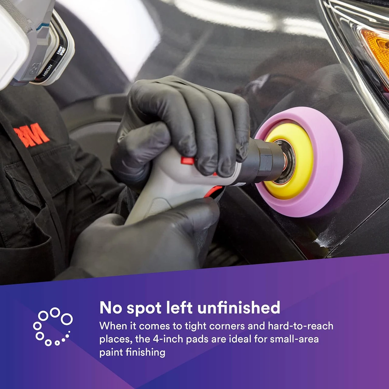 3M 4" Perfect-It Hookit 1-Step Foam Finishing Pad (33033) — product image 3