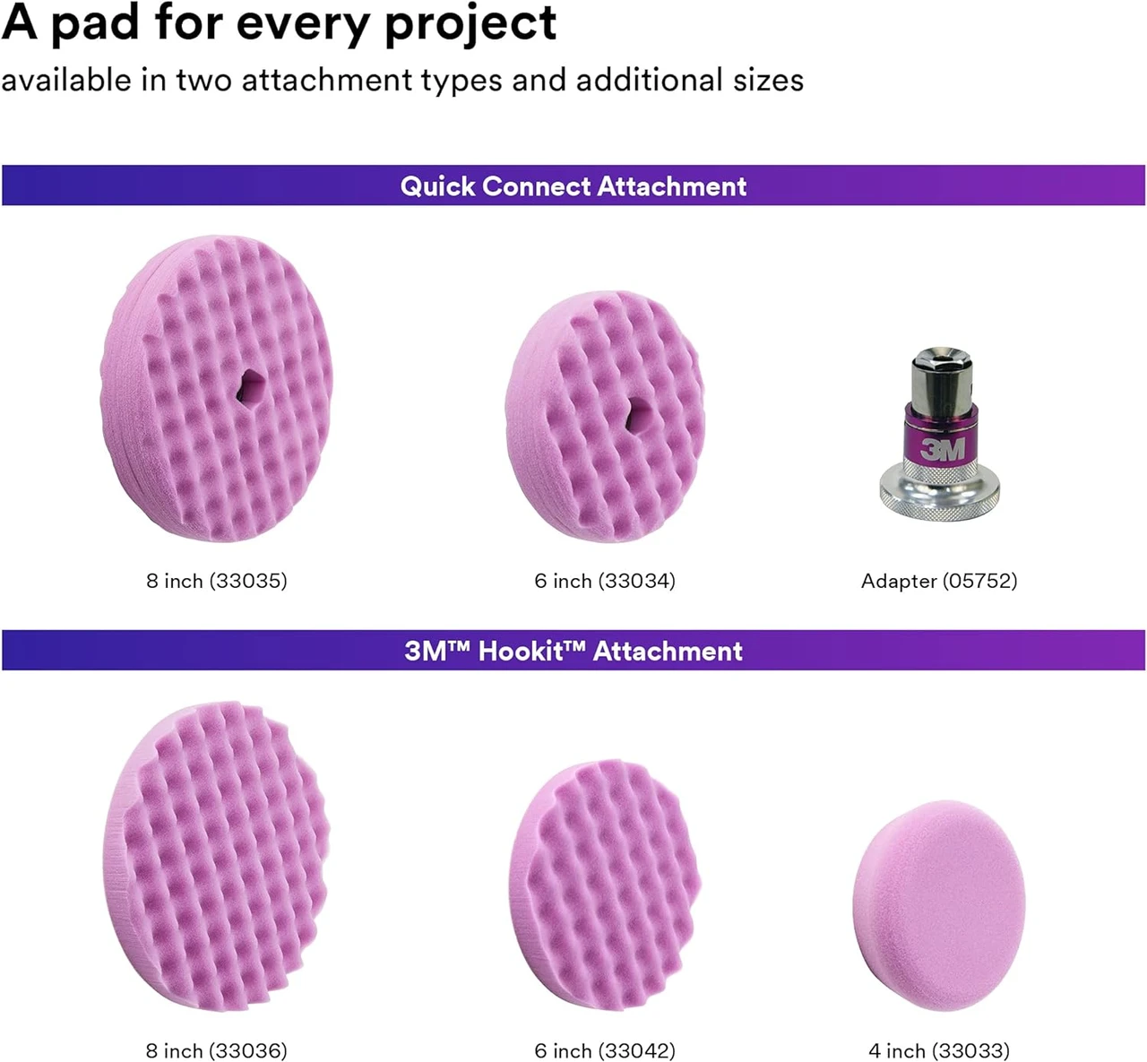 3M 4" Perfect-It Hookit 1-Step Foam Finishing Pad (33033) — product image 6