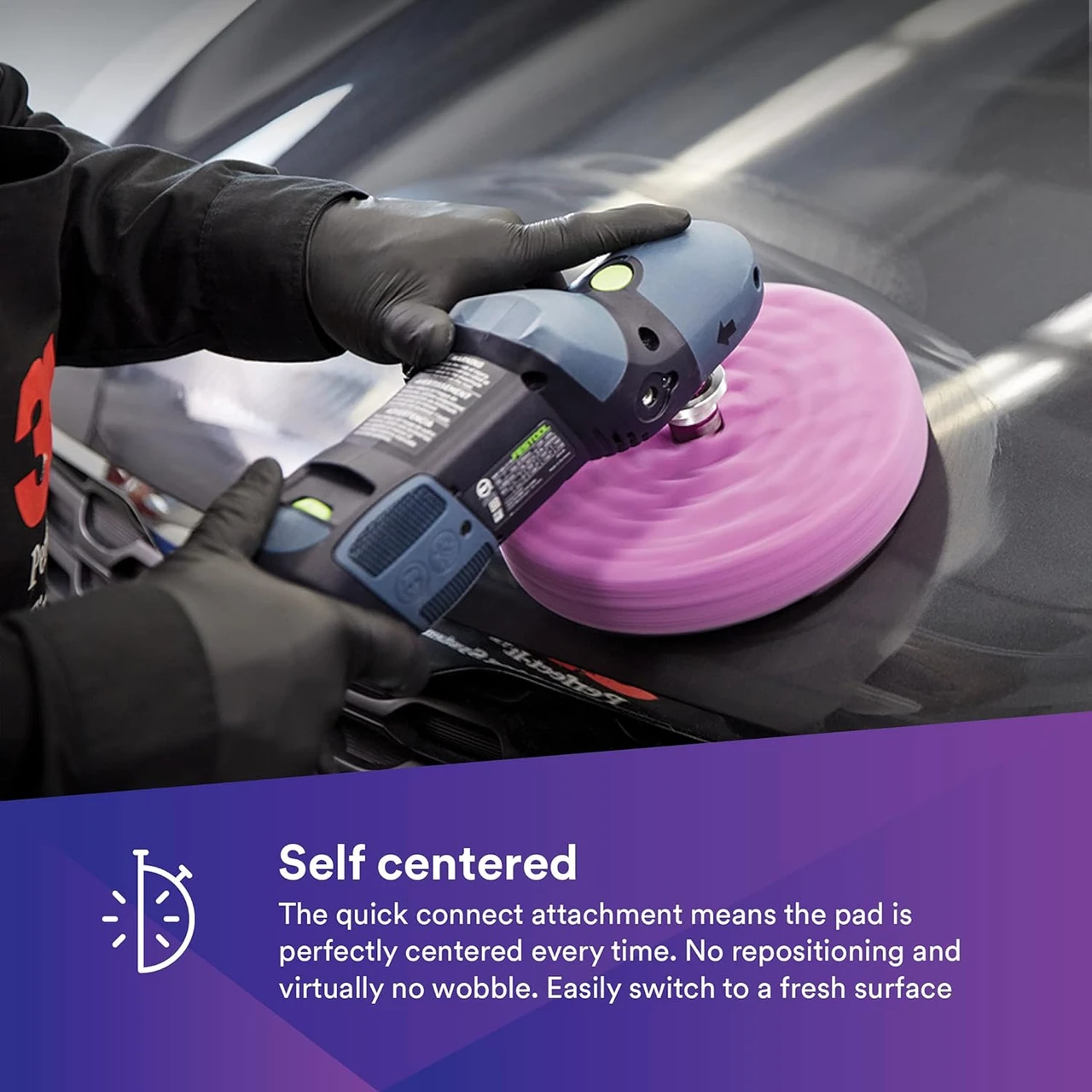 3M 6" Quick Connect Perfect-It 1-Step Foam Finishing Pad (33034) — product image 3