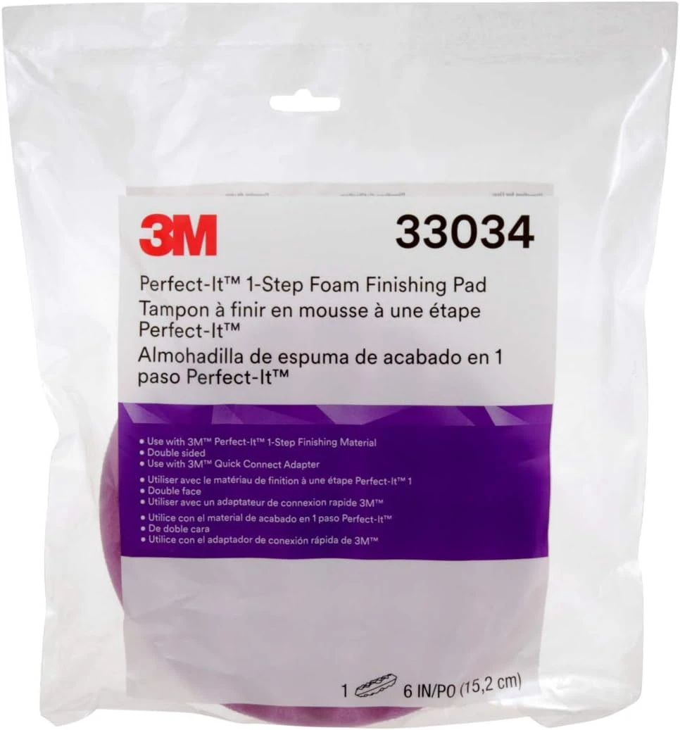 3M 6" Quick Connect Perfect-It 1-Step Foam Finishing Pad (33034) — product image 7