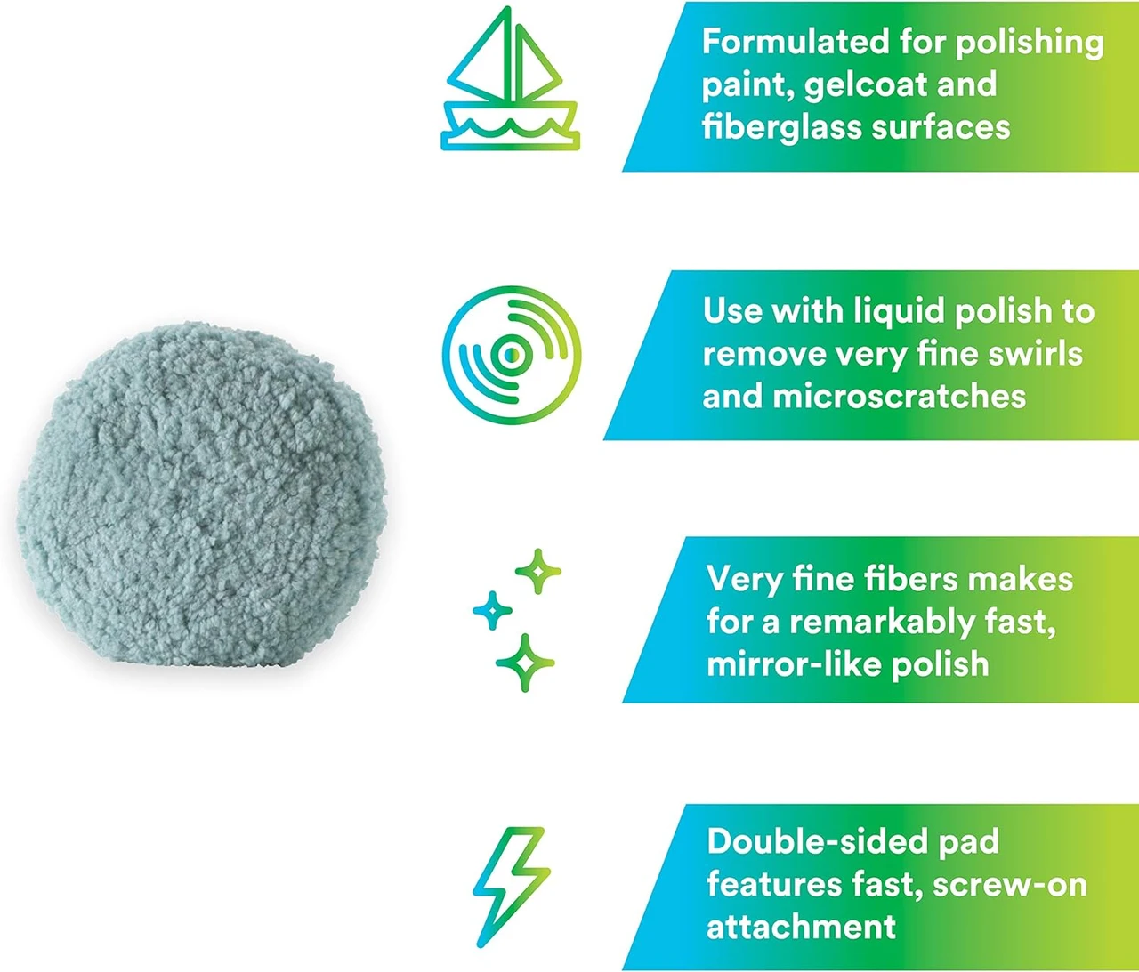 3M 9" Double Sided Wool Polishing Pad (33282) — product image 4