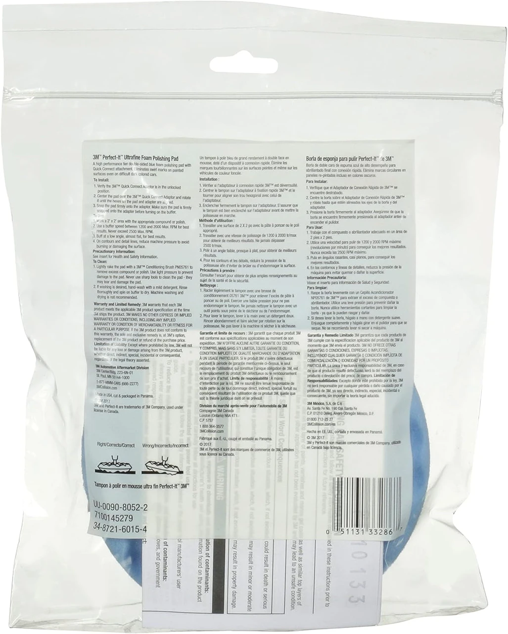 3M 6" Perfect-It Ultrafine Polishing Pad (33286) — product image 2