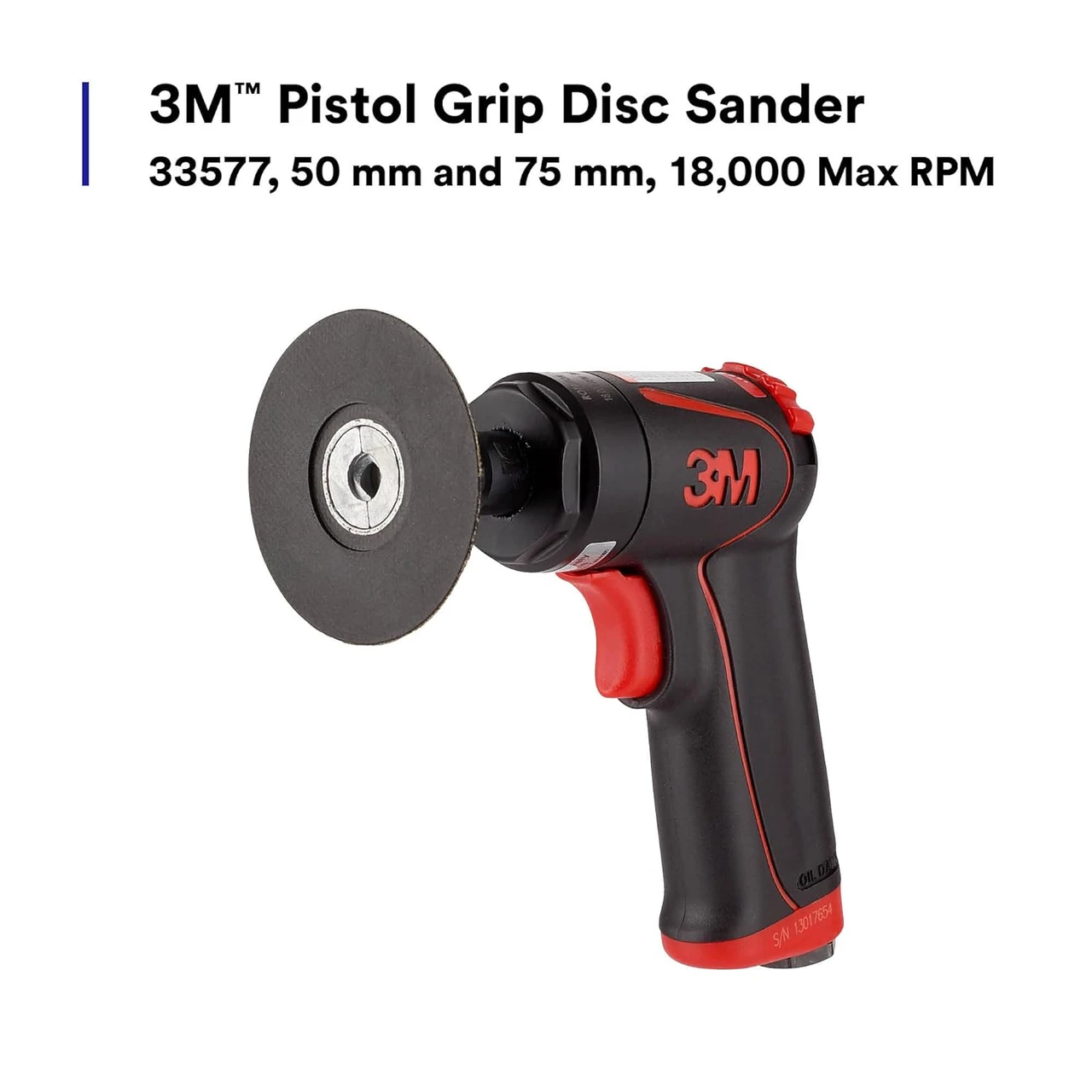 3M 50mm & 75mm Pistol Grip Disc Sander (33577) — product image 3