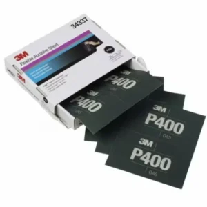 3M 5.5" X 6.8" P400 Hookit Flexible Abrasive Hand Sheet 270J (34337)