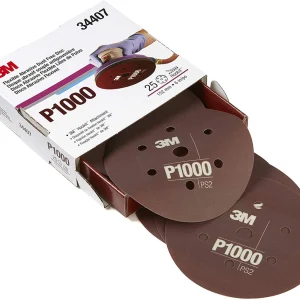 3M 6" P1000 Dust Free Hookit Flexible Abrasive Disc (34407)