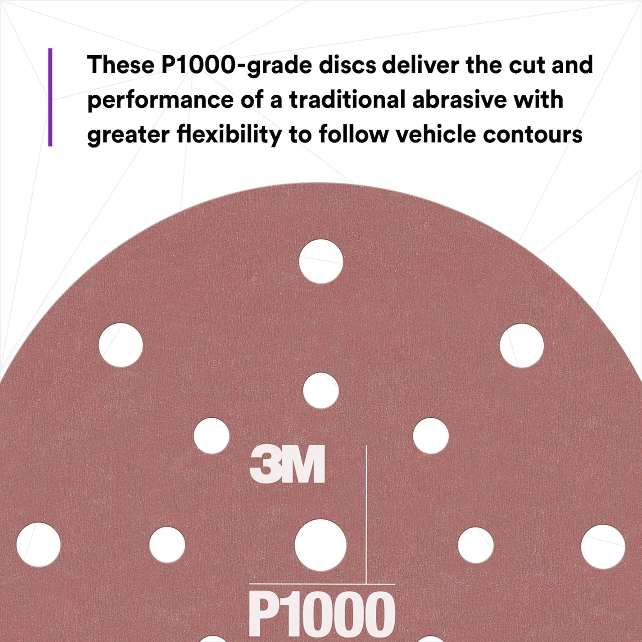 3M 6" P1000 Dust Free Hookit Flexible Abrasive Disc (34407) — product image 4