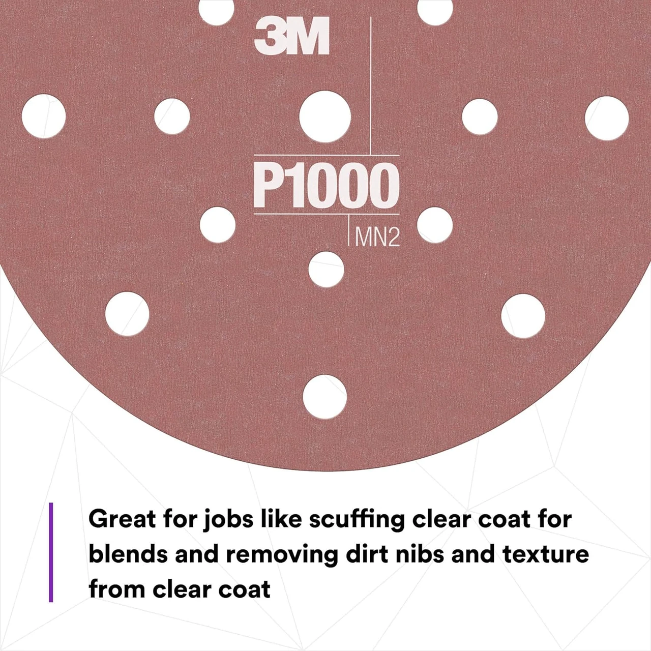3M 6" P1000 Dust Free Hookit Flexible Abrasive Disc (34407) — product image 5