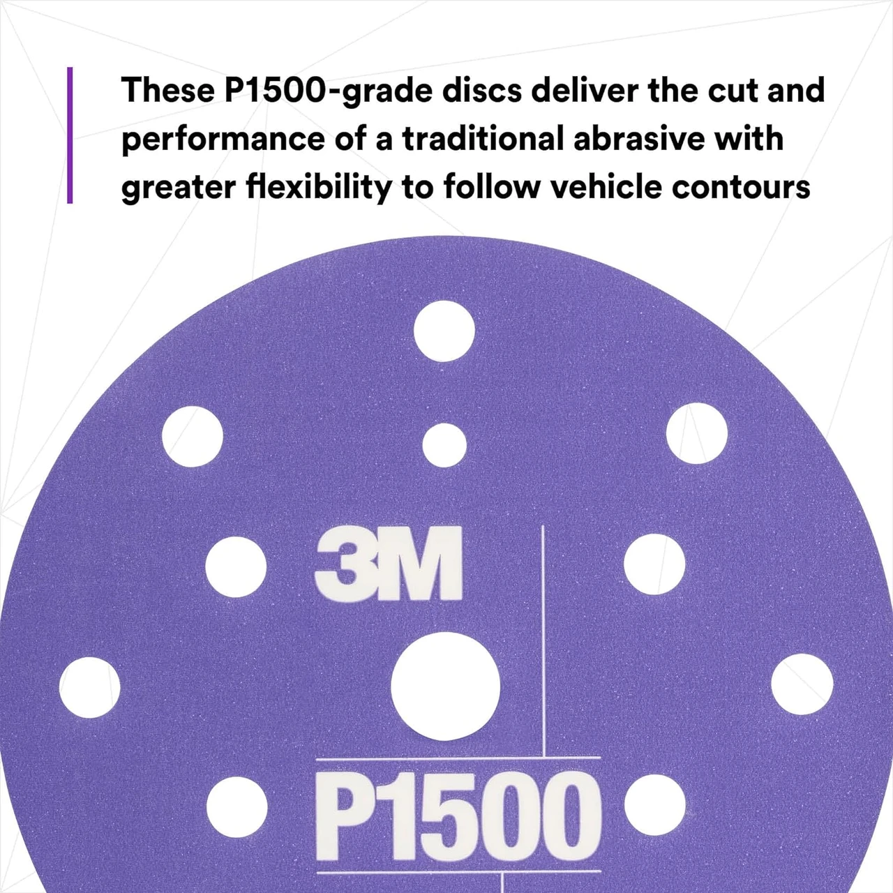 3M 6" P1500 Hookit Dust Free Flexible Abrasive Disc (34409) — product image 3