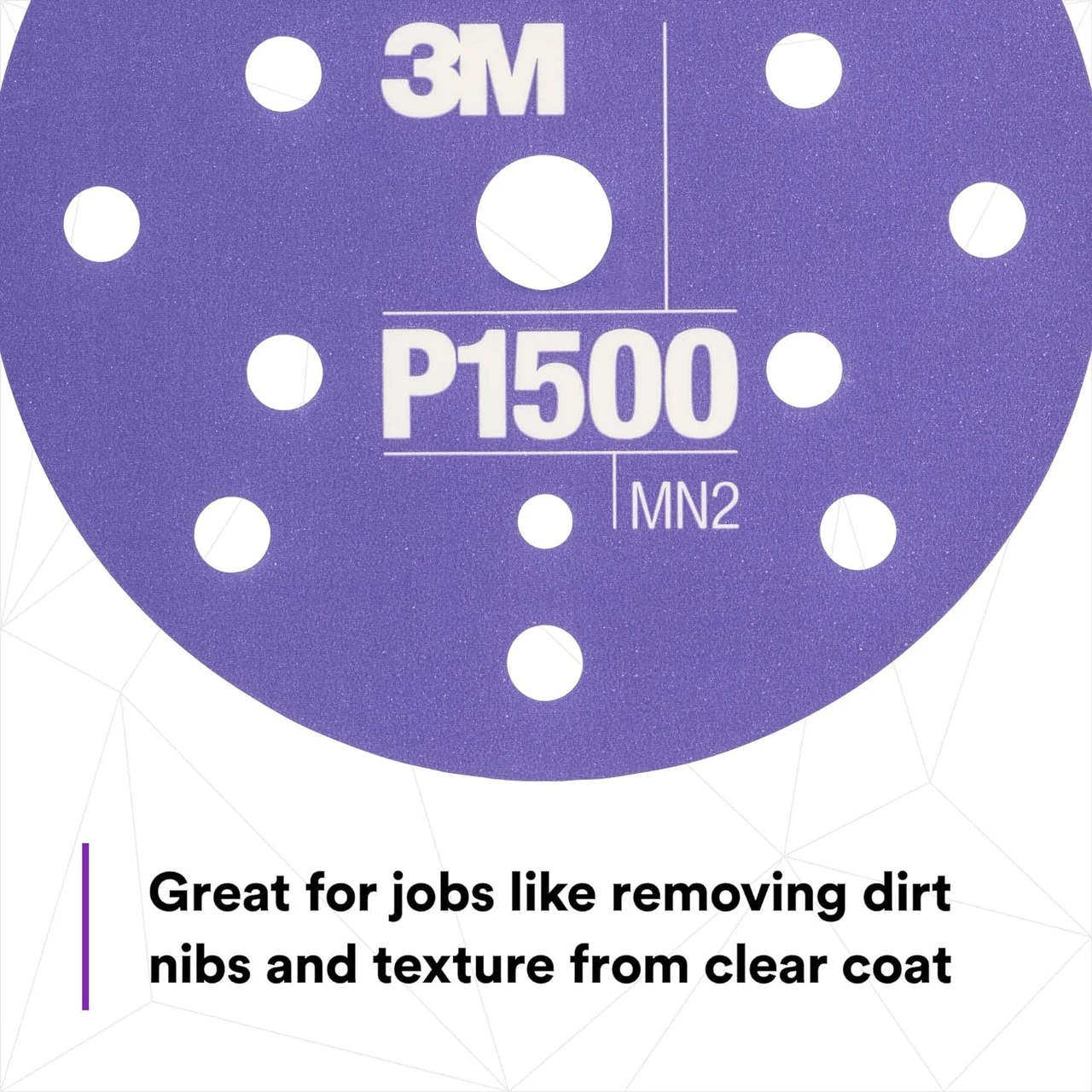 3M 6" P1500 Hookit Dust Free Flexible Abrasive Disc (34409) — product image 4