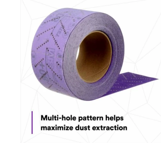 3M 70mm X 12m 80+Grit Cubitron II Hookit Sanding Sheet Roll (34442) — product image 5