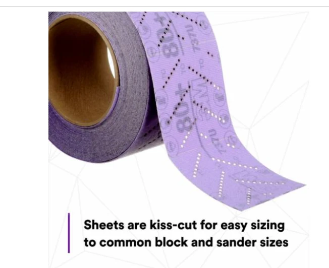 3M 70mm X 12m 80+Grit Cubitron II Hookit Sanding Sheet Roll (34442) — product image 6