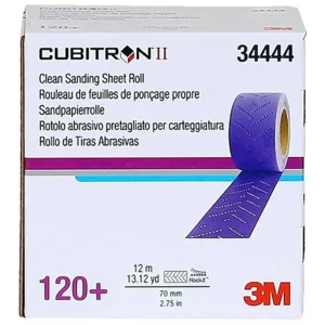 3M 70mm X 12m 120+Grit Cubitron II Hookit Sanding Sheet Roll (34444)