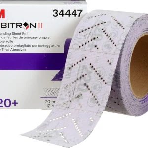 3M 70mm X 12m 220+Grit Cubitron II Hookit Sanding Sheet Roll (34447)