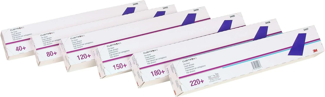 3M 69mm X 419mm 40+Grit DustFree Cubitron II Hookit File Sheet (34490) — product image 3