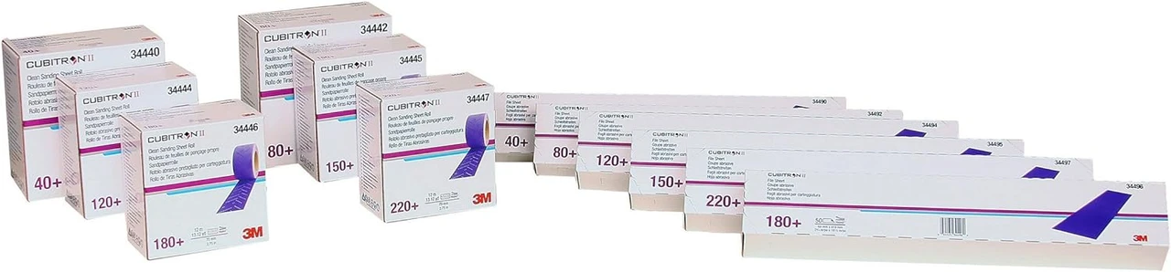 3M 69mm X 419mm 40+Grit DustFree Cubitron II Hookit File Sheet (34490) — product image 4