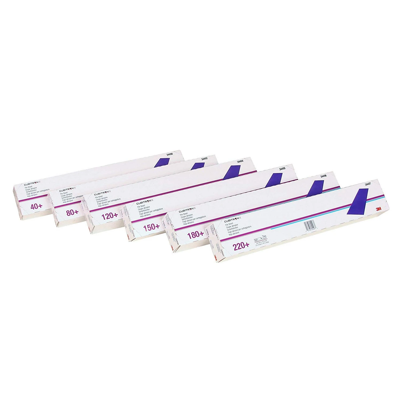 3M 69mm X 419mm 180+Grit Cubitron II Hookit File Sheet (34496) — product image 3