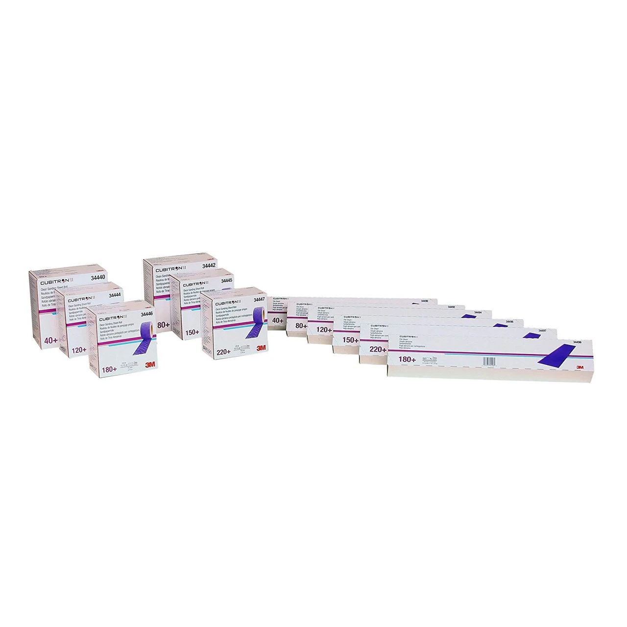 3M 69mm X 419mm 180+Grit Cubitron II Hookit File Sheet (34496) — product image 4