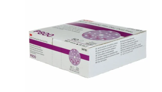 3M 6" P800 Dust Free Hookit Purple Finishing Film Disc (34781) — product image 2