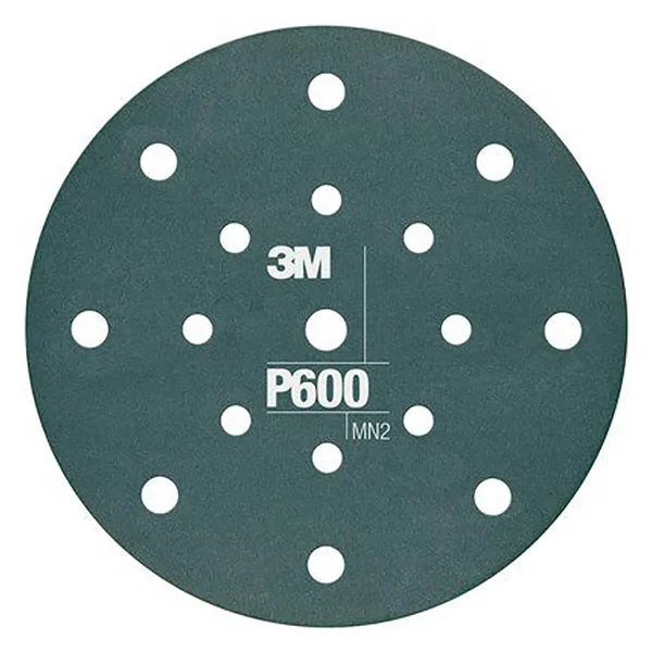 3M 6" P600 Dust Free Hookit Flexible Abrasive Disc (34801)