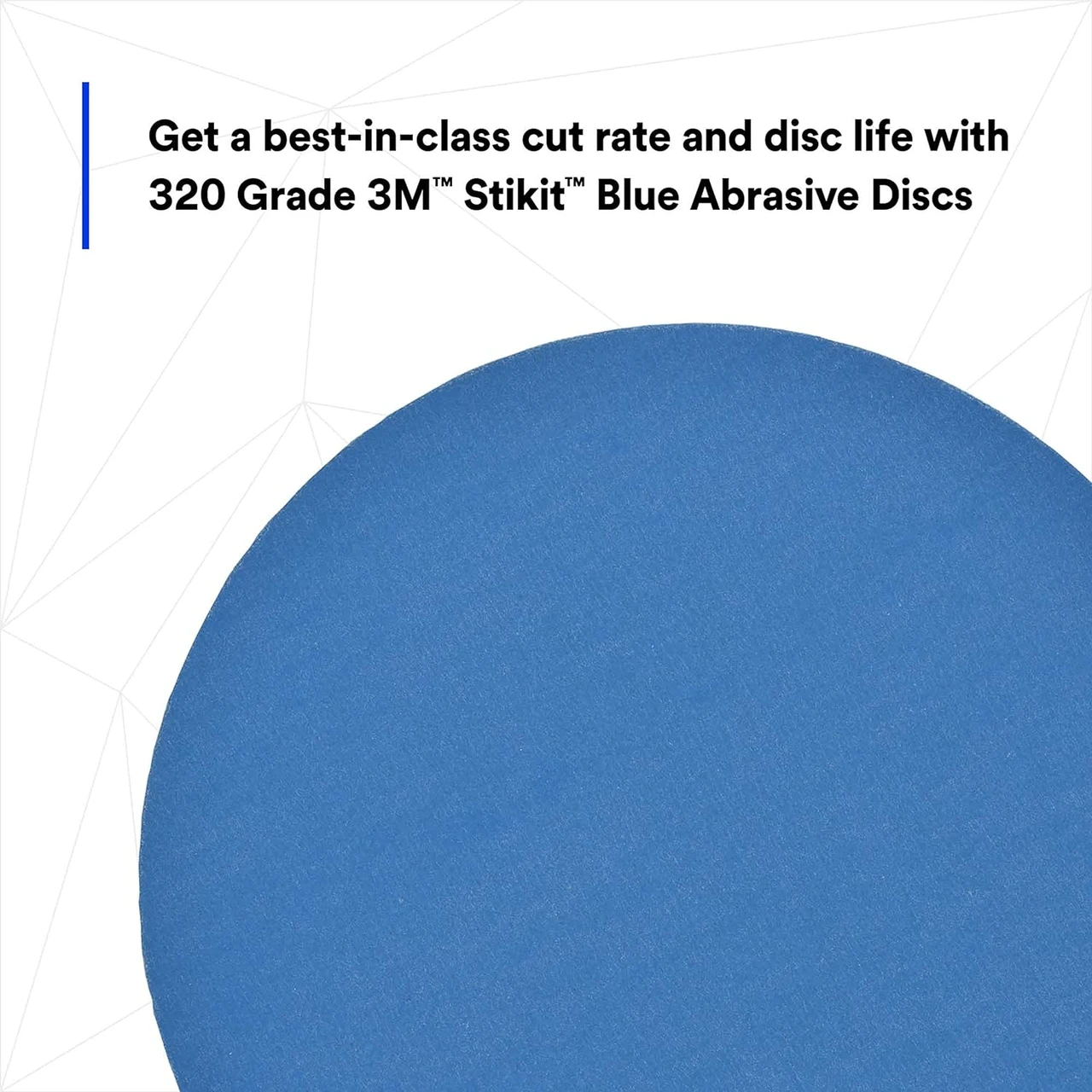 3M 6" 320+Grit Stikit Blue Abrasive Disc Roll (36210) — product image 2