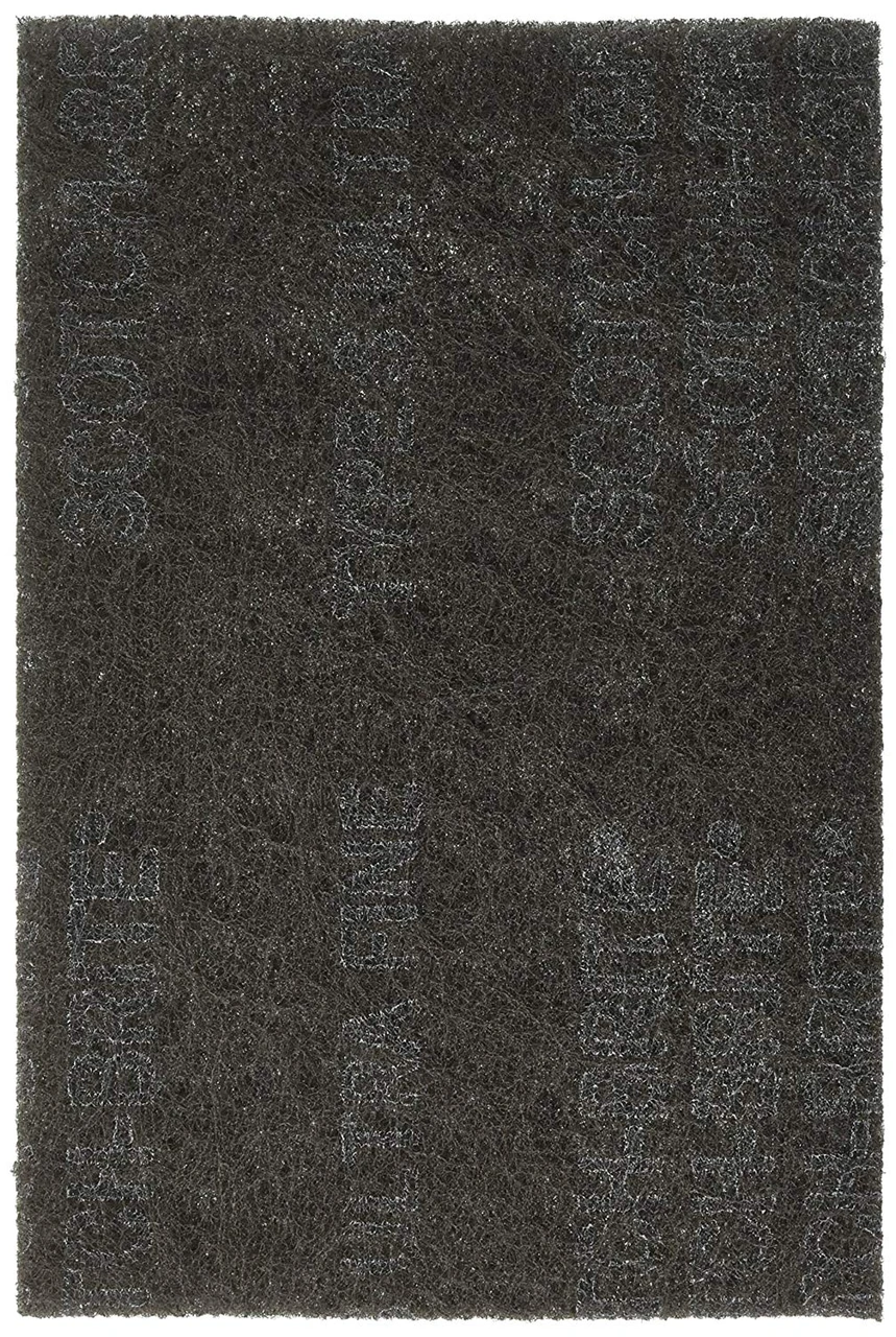 3M 9" X 6" Grey SiC Ultra Fine ScotchBrite Hand Pad (37448)