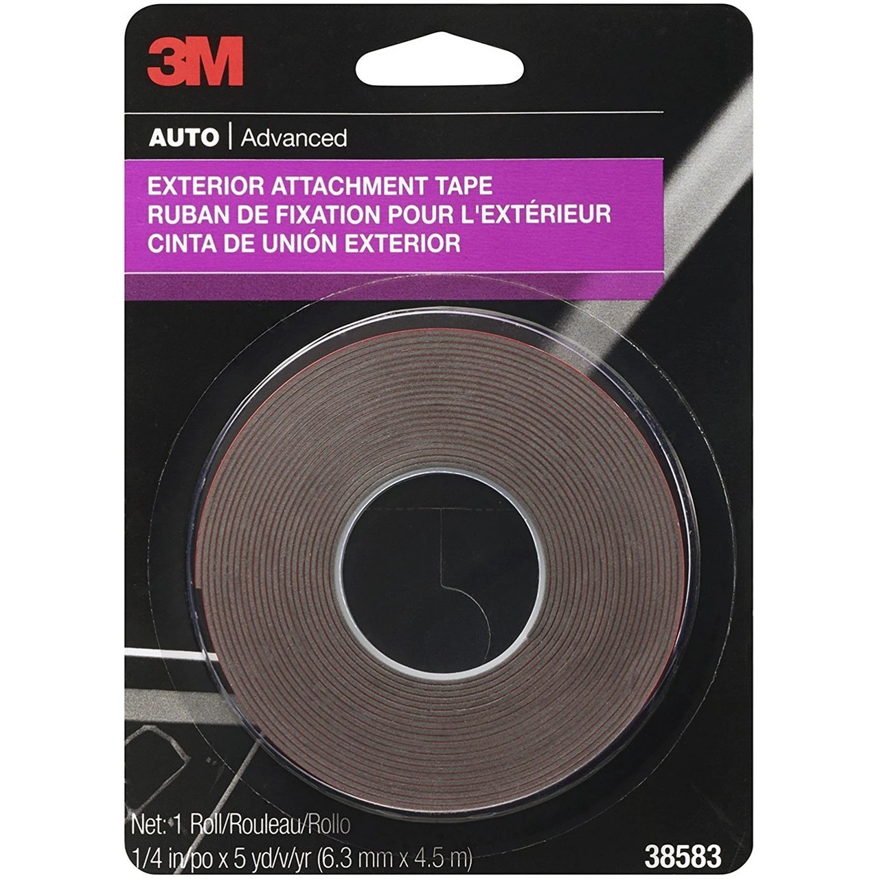 3M 1/4" X 15' Exterior Attachment Tape (38583) — product image 2