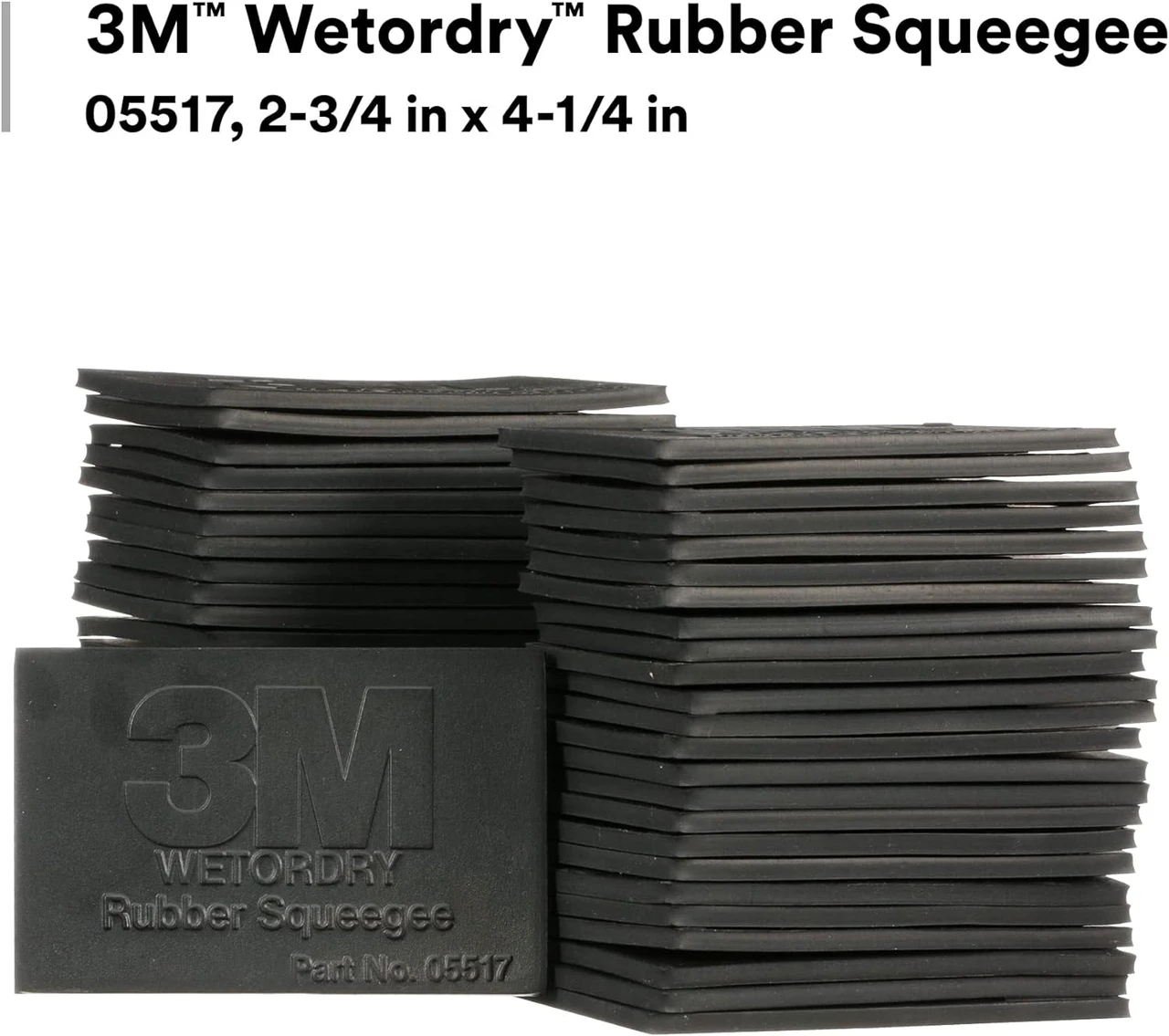 3M 2-3/4" X 4-1/4" Wetordry Rubber Squeegee (5517) — product image 3