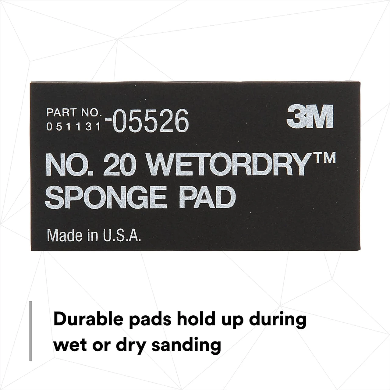 3M 5-1/2" X 2 3/4" x 3/8" Wetordry Sponge Pad (5526) — product image 8