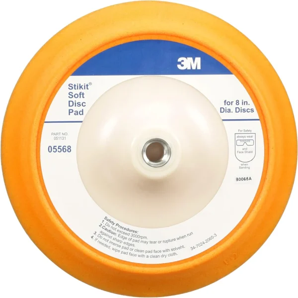 3M 8" Stikit Soft Abrasive Disc Back-up Pad (05568)