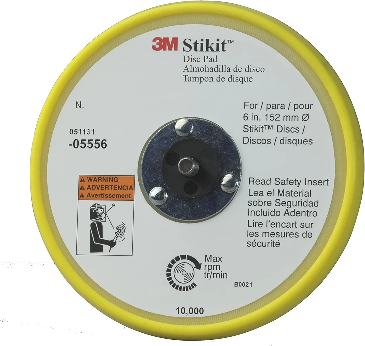 3M 6" Stikit Low Profile Abrasive Disc Back-up Pad (5656) — product image 2