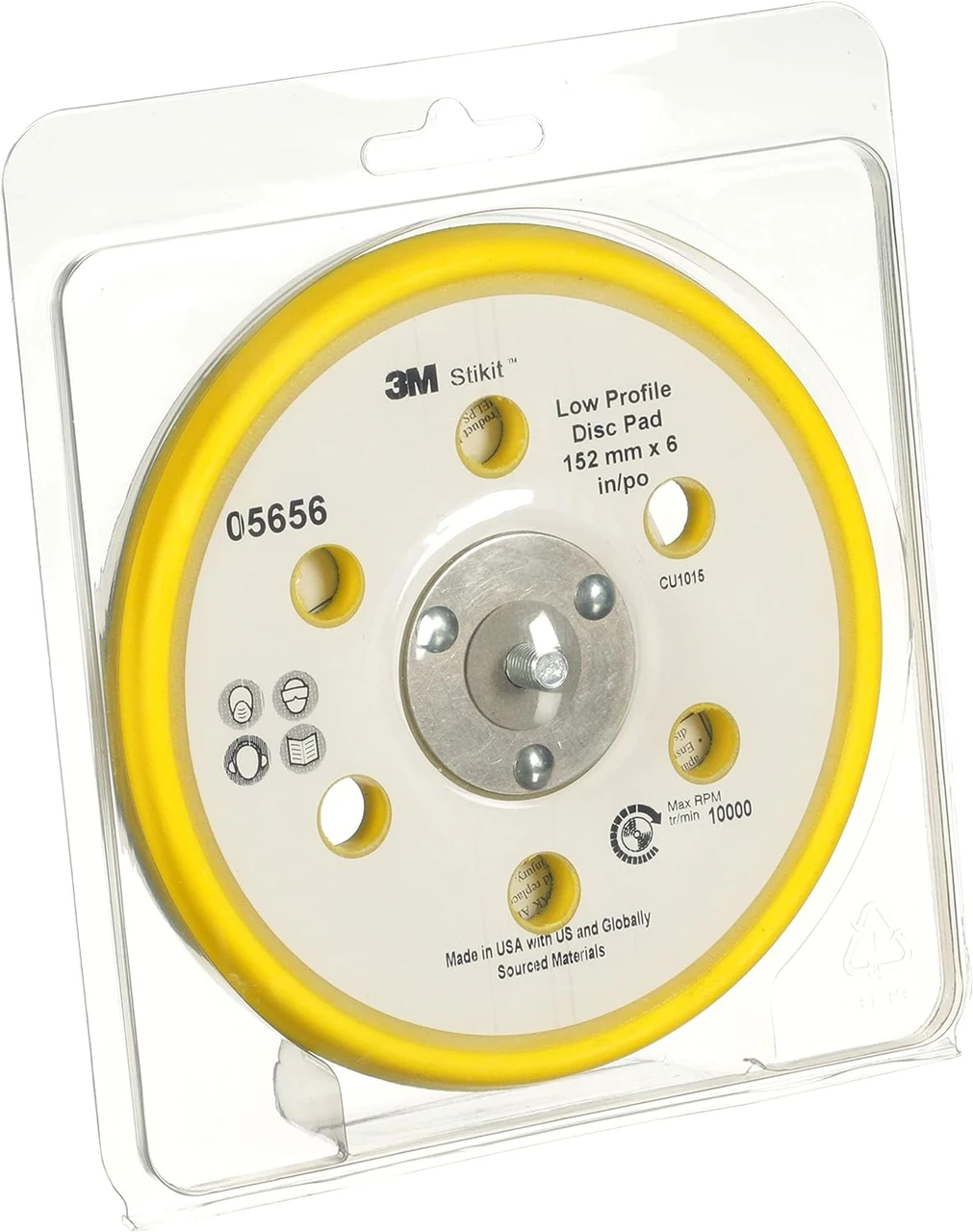 3M 6" Stikit Low Profile Abrasive Disc Back-up Pad (5656) — product image 3