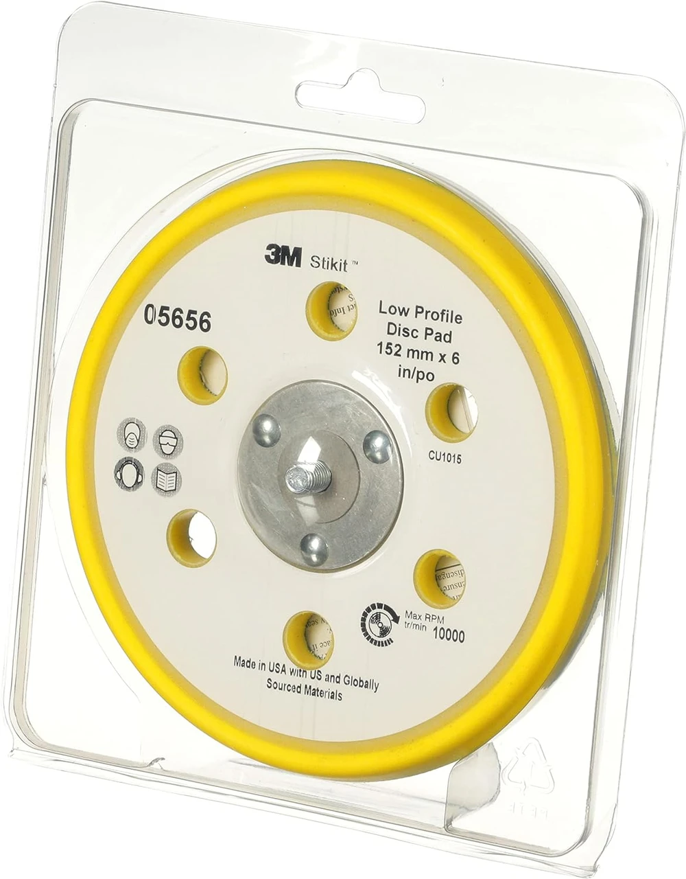 3M 6" Stikit Low Profile Abrasive Disc Back-up Pad (5656) — product image 4