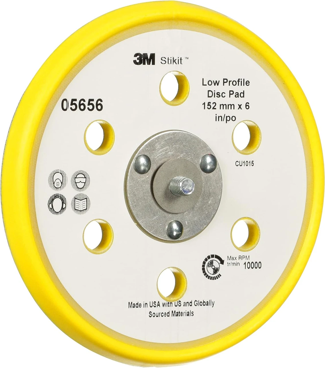 3M 6" Stikit Low Profile Abrasive Disc Back-up Pad (5656) — product image 6