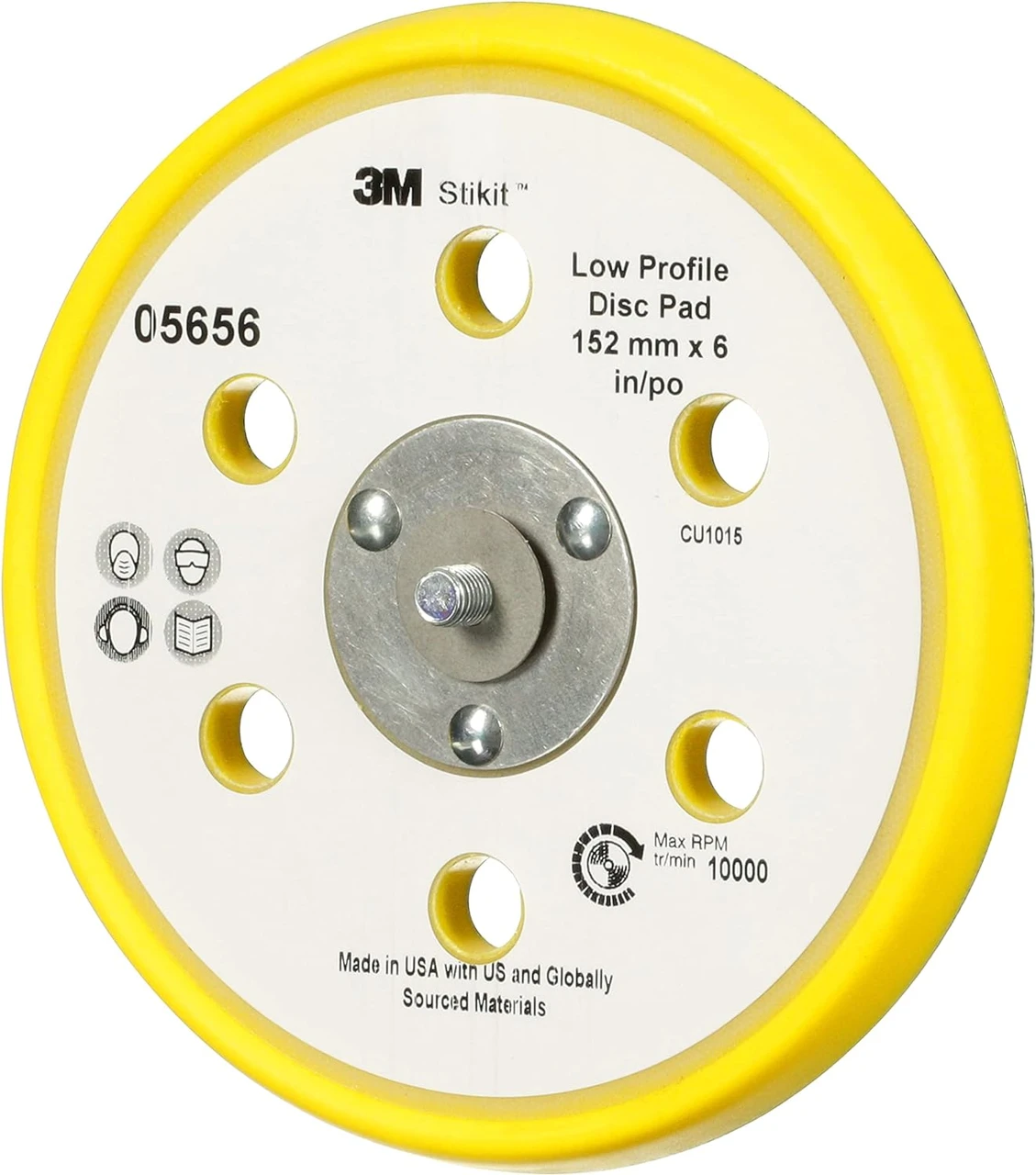 3M 6" Stikit Low Profile Abrasive Disc Back-up Pad (5656) — product image 7