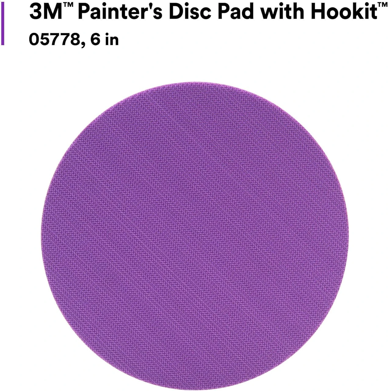3M 6" Hookit Painter's Abrasive Disc Back-up Pad (5778) — product image 3