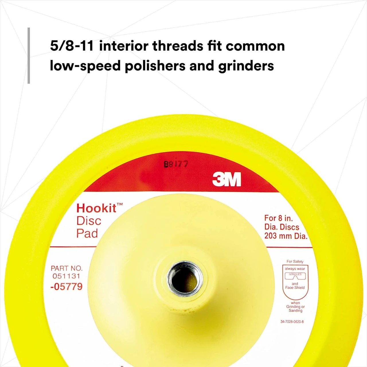 3M 8" Hookit Abrasive Disc Pad (5779) — product image 6