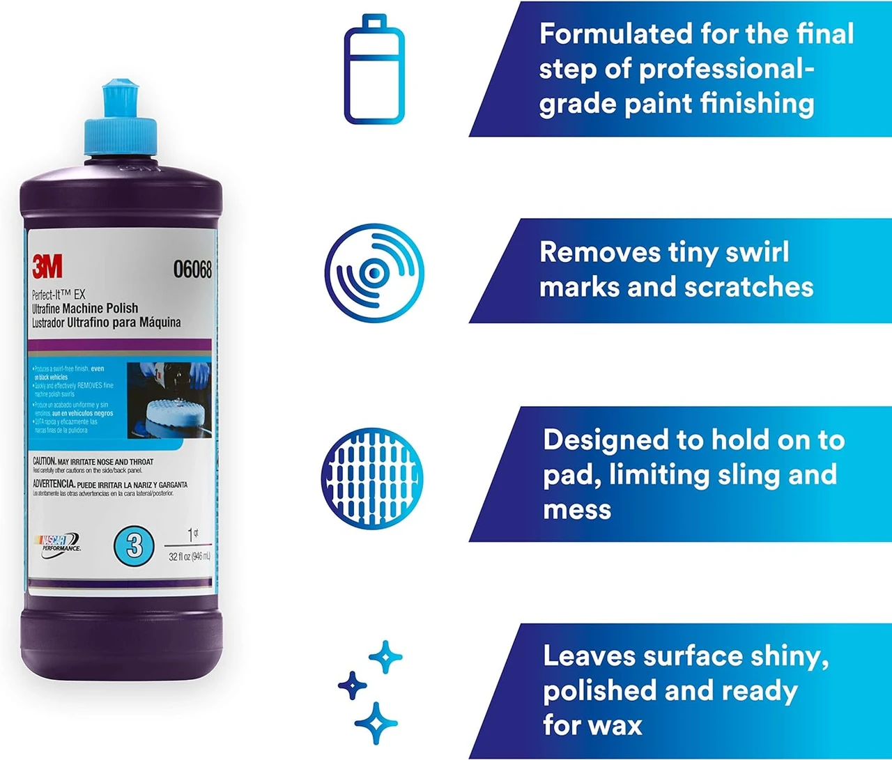 3M 1 Quart Perfect-It EX Ultrafine Machine Polish (6068) — product image 3