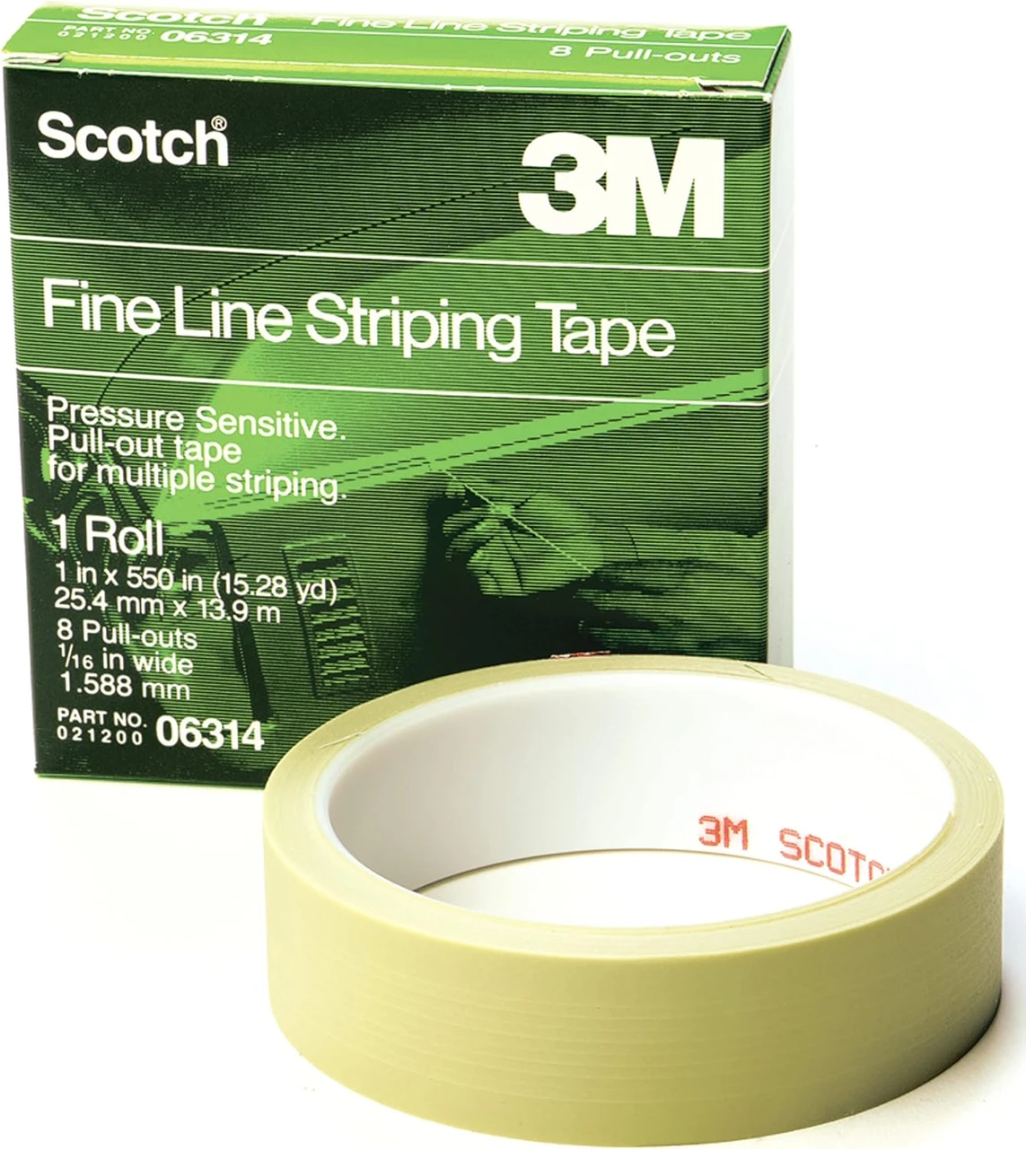 3M 1" X 550" Scotch Fine Line Striping Tape (6314)