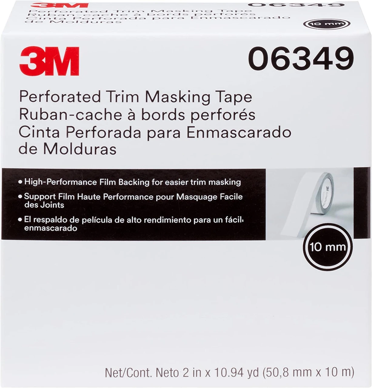3M 50.8mm X 10m Perforated Trim Masking Tape (6349) — product image 3