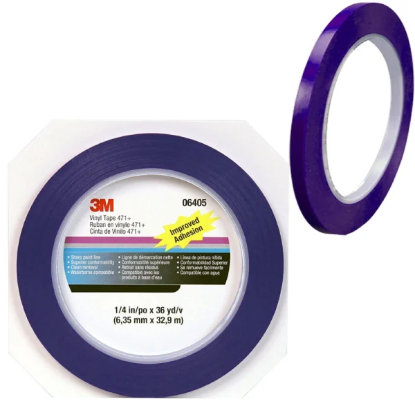 3M 1/4" X 36 Yards Vinyl Tape 471+ (6405)