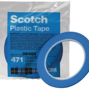 3M 3/4" X 36 Yards Blue Scotch Plastic Tape 471 (6409)