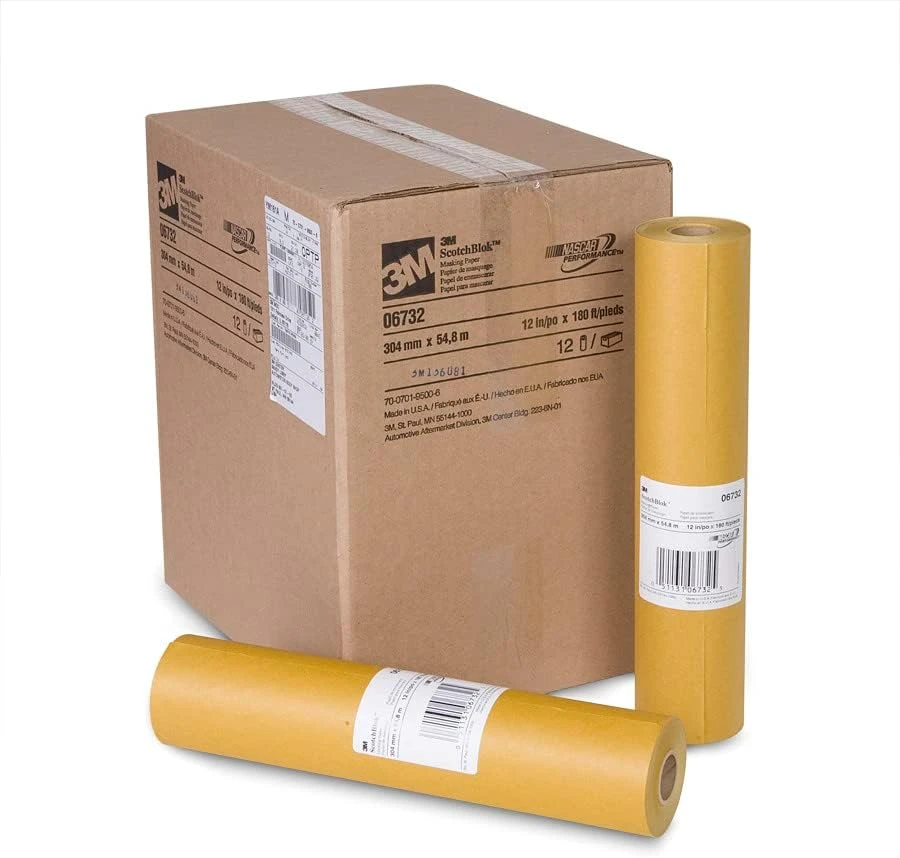3M 12" X 180' Scotchblok Masking Paper (06732) — product image 2