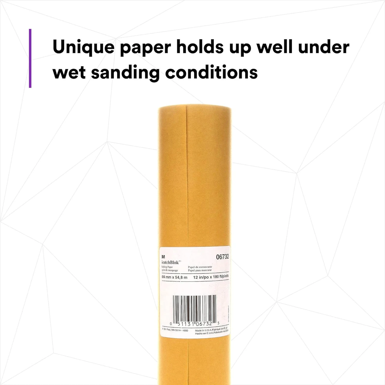 3M 12" X 180' Scotchblok Masking Paper (06732) — product image 7