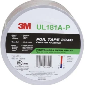 3M 2.5" X 60 Yards Silver Commercial Care Products Foil Tape (7811)